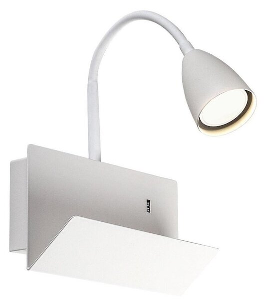Rabalux 71090 - Applique con mensola TACITO 1xGU10/25W/230V bianco
