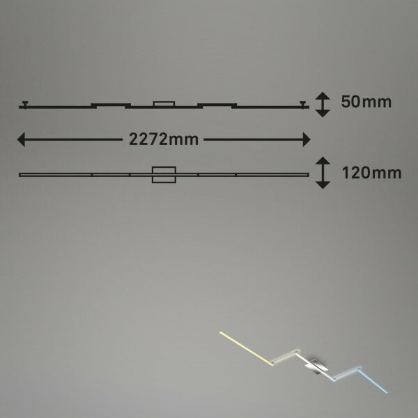 Brilo 3737-018 - Plafoniera LED dimmerabile SMART LED/24W/230V Wi-Fi +RC
