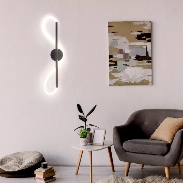Applique a LED EMMA LED/19W/230V nero
