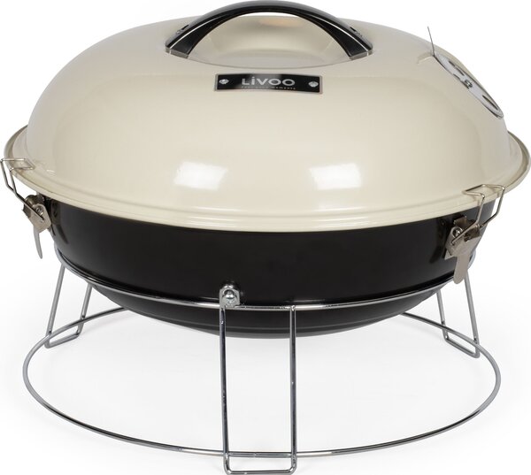 Barbecue a carbonella 38 cm beige Livoo DOC301