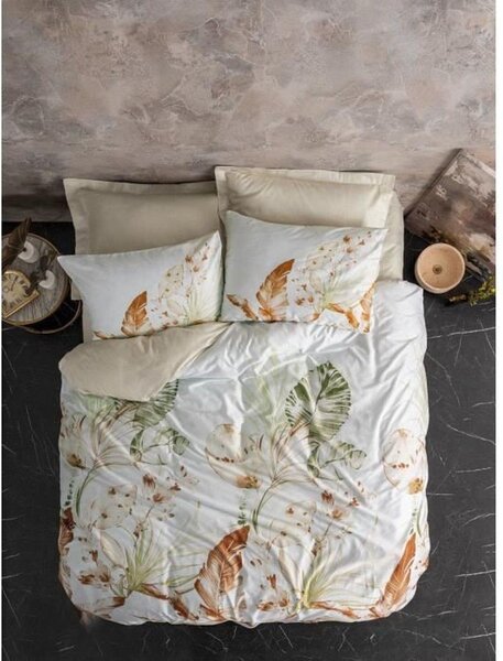 L'Essentiel Linge de Maison, Luster - Beige, Set copripiumino King in raso (FR), Beige, 100 % raso di cotone, 240 x 220 cm