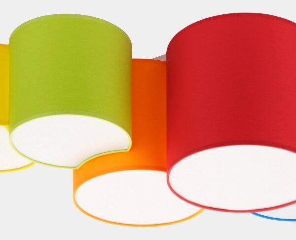 Plafoniera per bambini MONA KIDS 5xE27/15W/230V
