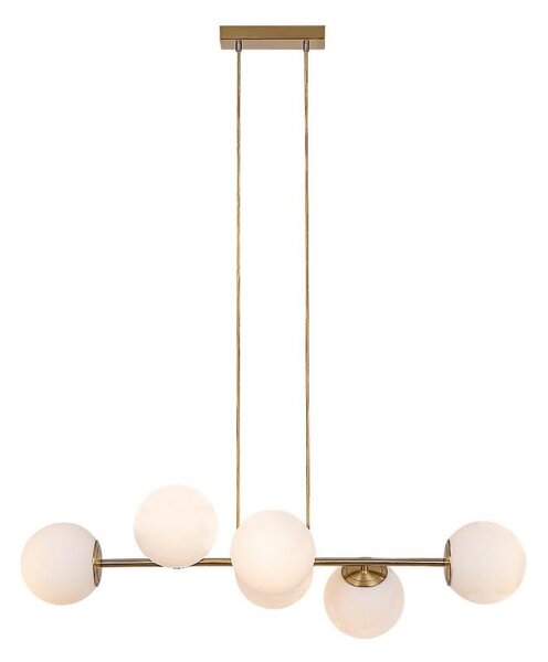 Rabalux 72249 - Lampadario a sospensione con filo KIARA 6xE27/35W/230V oro