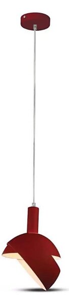 Lampadario su corda 1xE14/60W/230V rosso