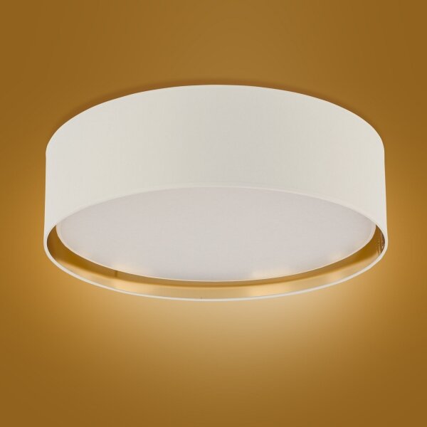 Plafoniera BILBAO 4xE27/15W/230V d. 60 cm bianca/oro
