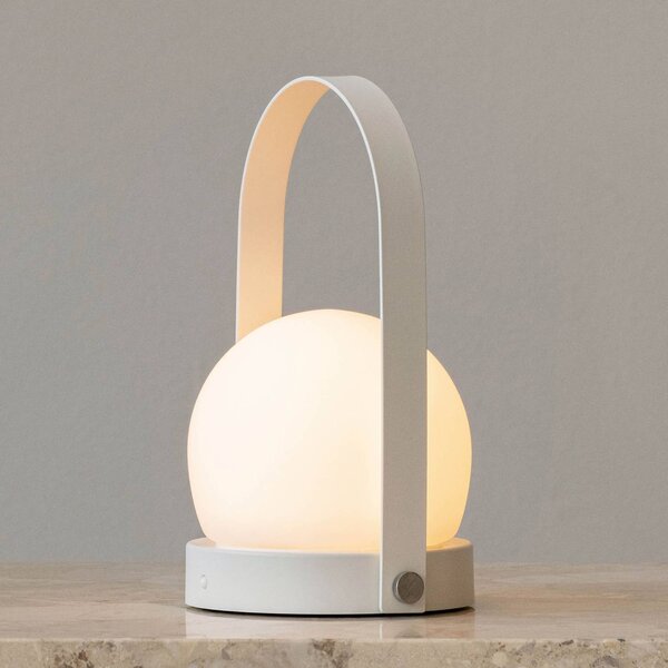 Audo Copenhagen Audo Carrie lampada LED deco con accu IP44, bianco