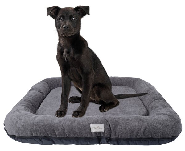 Cuccia per cani - Tappetino per cani impermeabile e lavabile in Codura | In & Outdoor per cani di taglia media e grande | Colore: Grafite, Dimensioni L: 95 x 75 cm