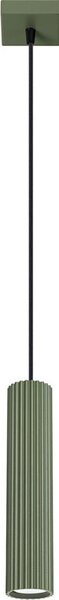 Sollux SL.1611 - Lampadario a sospensione con filo KARBON 1xGU10/10W/230V verde