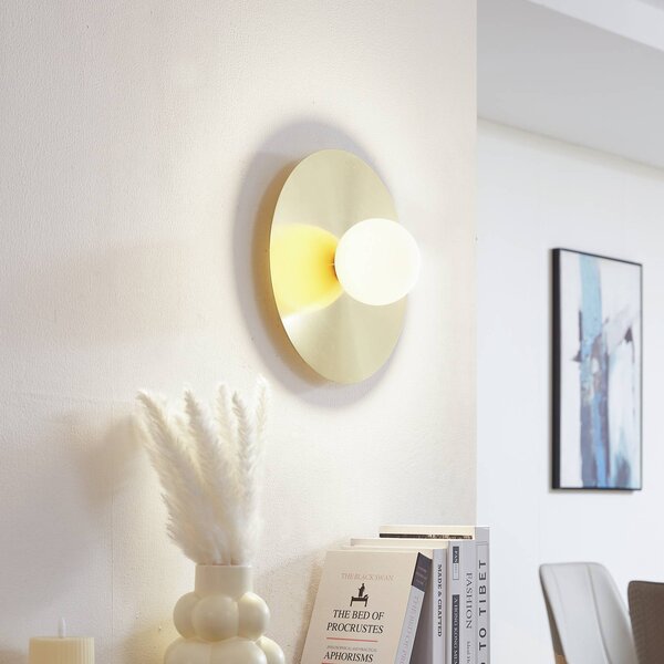 Applique da parete Zain Lindby, dimmerabile, Ottone / Oro, Corridoio, Metallo, Moderno, Applique