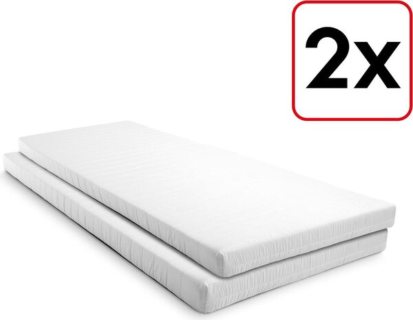 Materasso in schiuma comfort K10 90 x 200 cm, altezza 10 cm, grado di rigidità H3, twin set