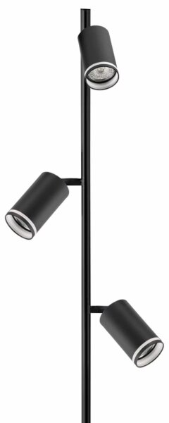 Lampada con piedistallo PARIGI 3xGU10/12W/230V nero