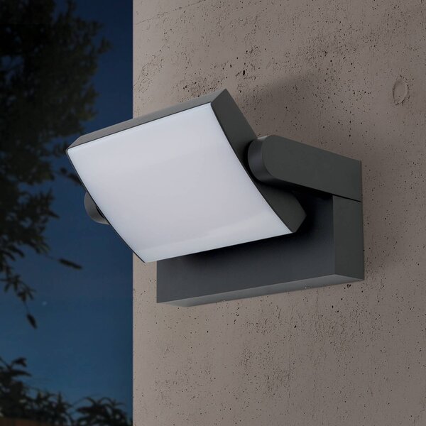 ORION Applique da esterni a LED Ginger, Nero, Alluminio, Moderno, Applique LED da esterni