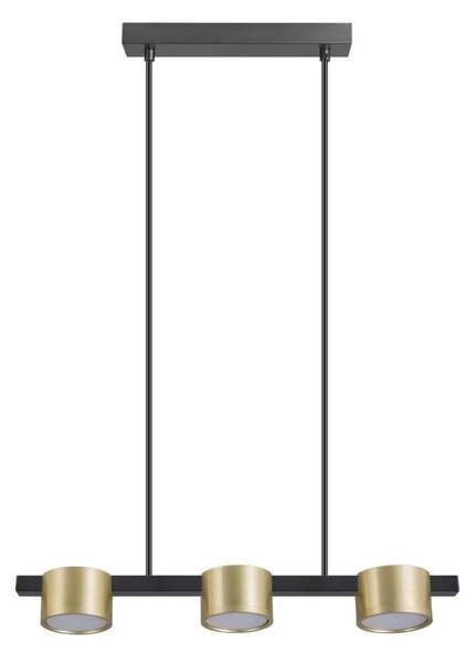 Lampadario LED a sospensione con filo MIRELLA 3xGX53/6W/230V oro/nero