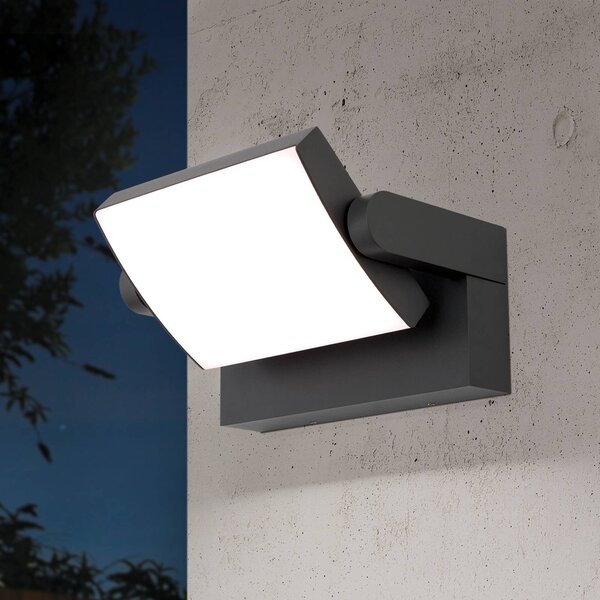 ORION Applique da esterni a LED Ginger, Nero, Alluminio, Moderno, Applique LED da esterni
