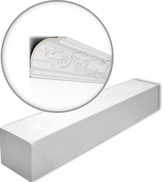 NMC Z41-box ARSTYL Noel Marquet 1 cartone con 6 strisce decorative Cornice per soffitto stile classico colore bianco | 12 m