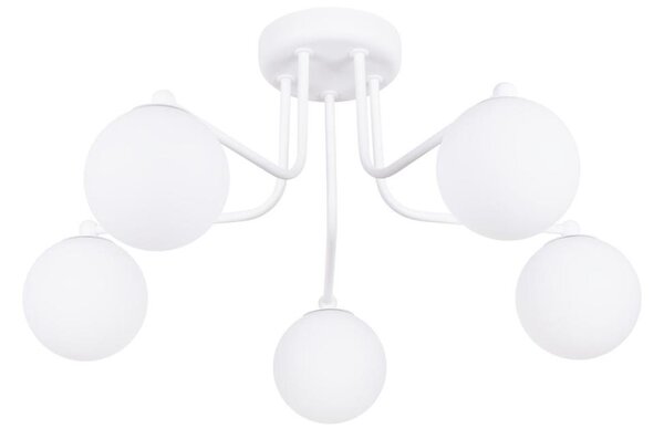 Sollux SL.1660 - Lampadario a sospensione con supporto rigido ASTRAL 5xG9/8W/230V bianco