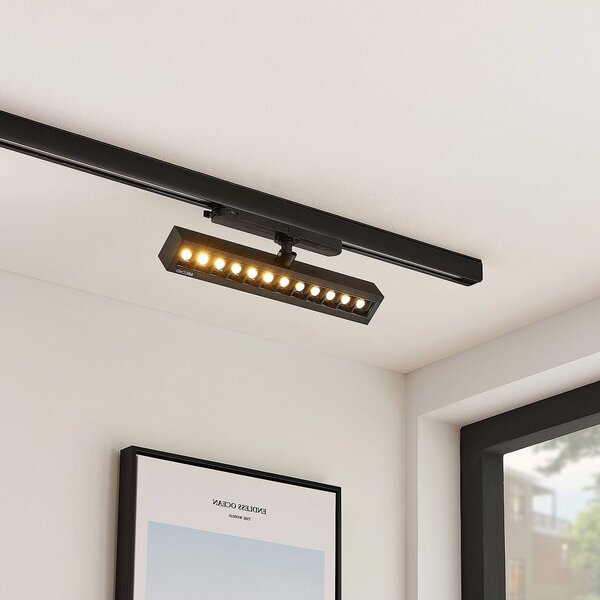Arcchio Millay Faretto a binario LED nero 3000K, Nero, Studio / Ufficio, Alluminio, Moderno