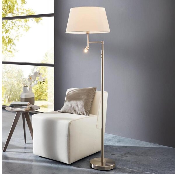 Eglo/Edi Lampada 55961 - Lampada LED da terra SANTANDER 1xE27/11W/230V + LED/2,3W