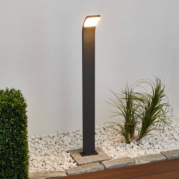 Lampioncino da giardino Timm Lucande, Nero, Alluminio, Moderno, Lampada LED da esterni