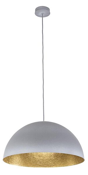 Lampadario a sospensione con filo SFERA 1xE27/60W/230V diametro 50 cm grigio/oro