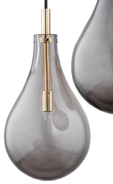Argon 6105 - Lampadario su filo OAKLAND 3xG9/6W/230V nero