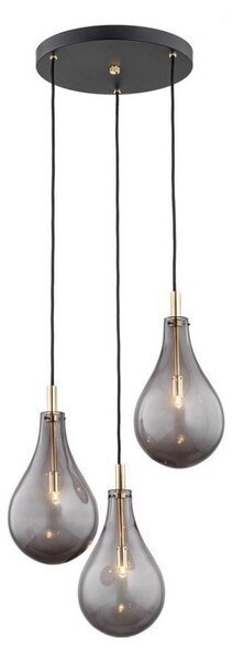 Argon 6105 - Lampadario su filo OAKLAND 3xG9/6W/230V nero