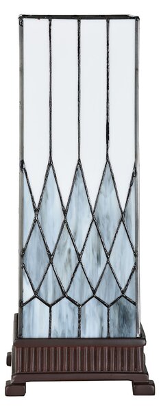 Lampada da tavolo Tiffany Clayre & Eef 17x17x43 cm in vetro grigio