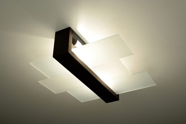 Sollux SL.0074 - Plafoniera FENIKS 2 2xE27/60W/230V wenge