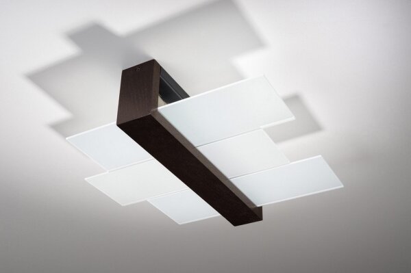 Sollux SL.0074 - Plafoniera FENIKS 2 2xE27/60W/230V wenge