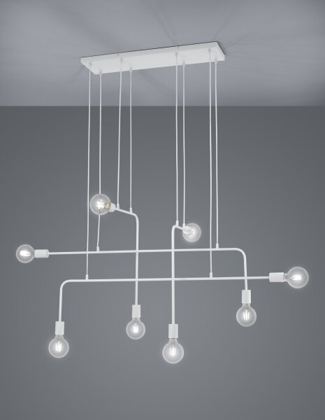 Trio - Lampadario a sospensione con filo CONNOR 8xE27/10W/230V
