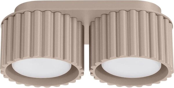 Lampada da soffitto AURA 2 taupe Gx53 2xGx53 10W alluminio 8x10x21cm Sollux Lighting
