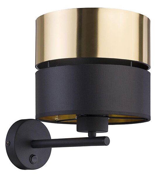 Lampada da parete HILTON 1xE27/15W/230V ottone/nero