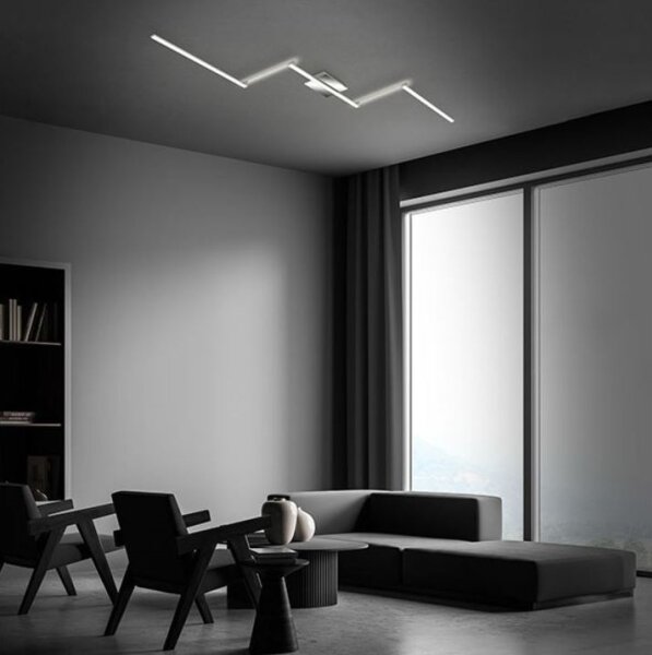 Briloner 3501-018 - Lampadario a plafone LED STAFF 5xLED/4,8W/230V cromo opaco