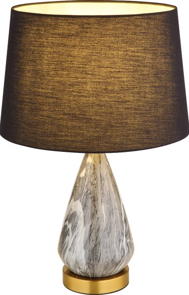 Globo Lighting lampada da tavolo in metallo color ottone opaco, 1x E27