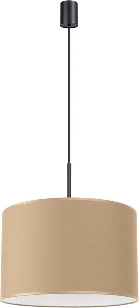 Lampada a sospensione NEVIA beige 1xE27 15W tessuto/PVC 137x40x40cm Sollux Lighting