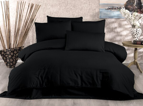 L'Essentiel Linge de Maison, Lilyum - Nero, set copripiumino king size (FR), 70 % POLIESTERE / 30 % COTONE, nero, 240 x 220 cm