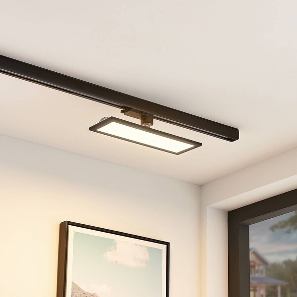 Pannello LED Arcchio trifase, 30 cm, nero, 3000 K Hairis, Nero, Studio / Ufficio, Plastica, Moderno