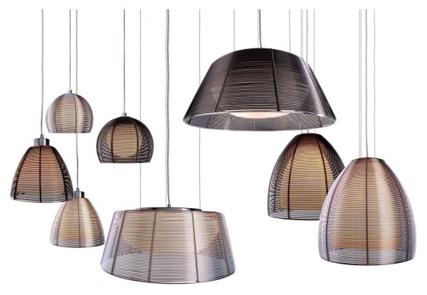 Deko-Light 342031 - Lampadario a sospensione con filo FILO 3xE27/60W/230V diametro 39 cm argento