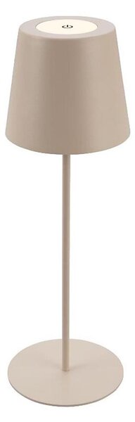 Briloner 7508011 - Lampada da tavolo LED ricaricabile dimmerabile LED/2,5W/5V IP44 beige