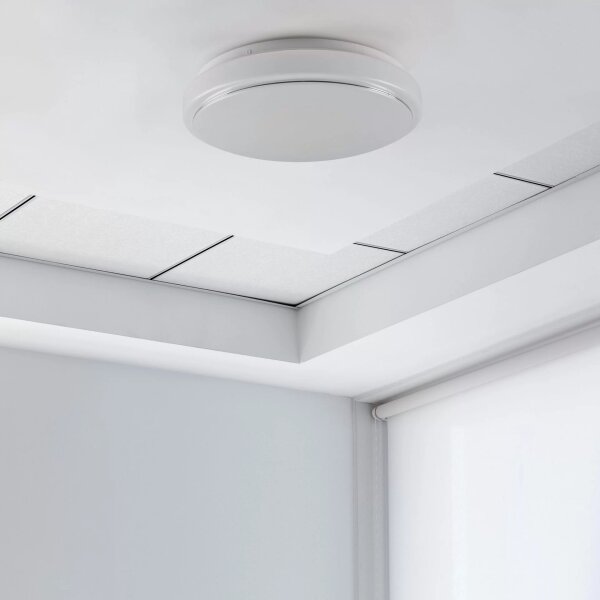 Plafoniera BOGDAN 2xE27/20W/230V diametro 33 cm bianco