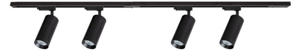 Faretto per sistema a binario MICA 4xGU10/10W/230V nero