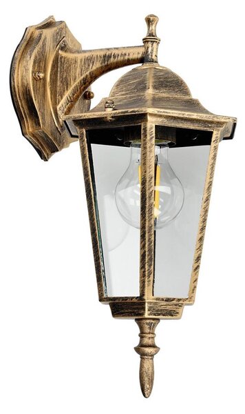 Applique da esterno 1xE27/60W/230V IP44 dorata