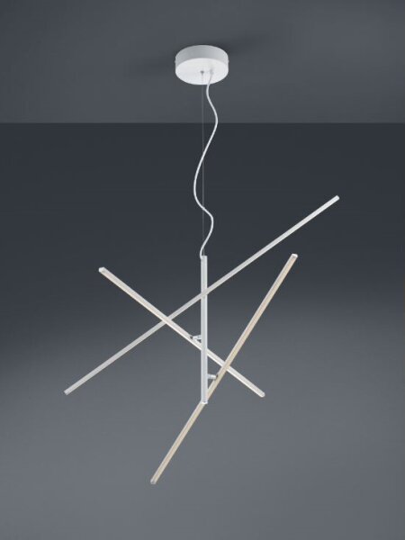 Trio - Lampadario LED Dimmerabile su corda TIRIAC 3xLED/8,5W/230V bianco