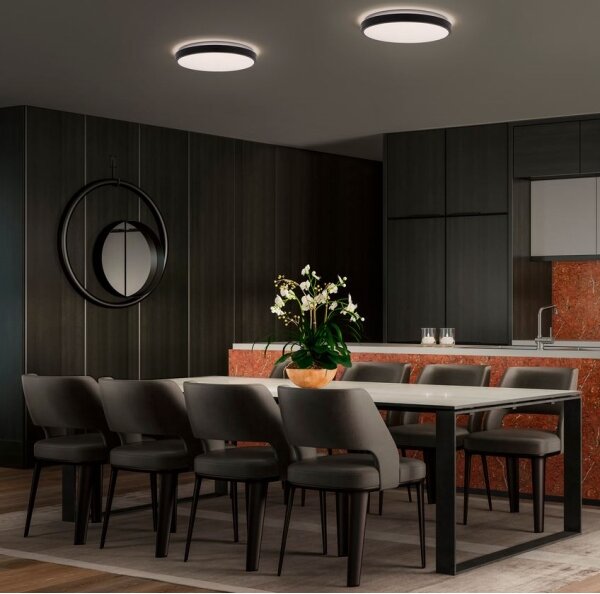 Ledvance - Plafoniera LED ORBIS LONDON LED/36W/230V nero
