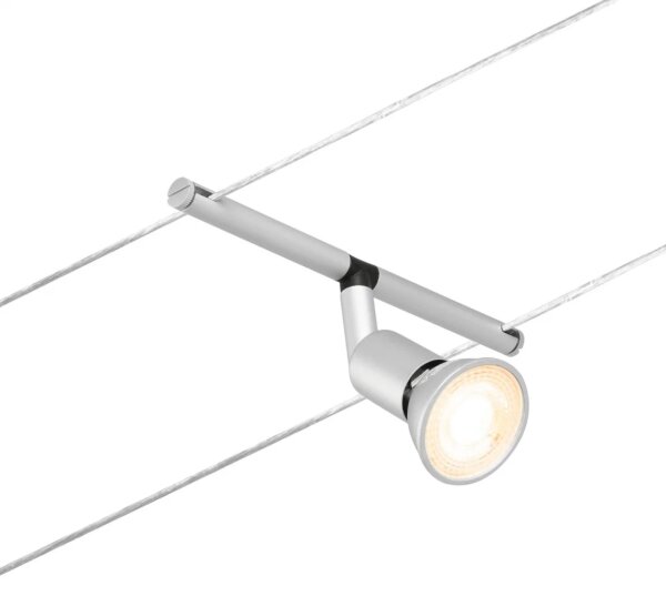 Paulmann 94442 - SET 5xGU5,3/10W Sistema a cavo completo SALT 230V cromo opaco