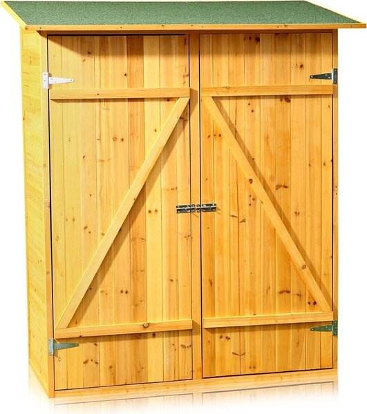 Mucola capanno degli attrezzi capanno degli attrezzi armadio da giardino XXL legno capanno da giardino spazio di archiviazione casa armadio - marrone