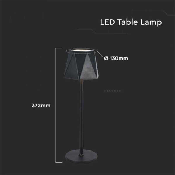 LED Lampada da tavolo ricaricabile dimmerabile LED/4W/5V 3000-6000K 1800 mAh nero