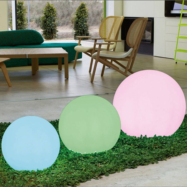 Newgarden Lampada solare Buly, dimmerabile, Bianco / Opale, Plastica, Moderno, Lampada solare