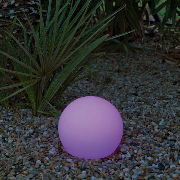 Newgarden Lampada solare Buly, dimmerabile, Bianco / Opale, Plastica, Moderno, Lampada solare