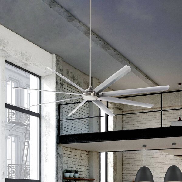 Westinghouse Ventilatore da soffitto Widespan, nichel Widespan, Alluminio / Grigio / Zincato, Soggiorno / Sala da pranzo, Alluminio, Moderno
